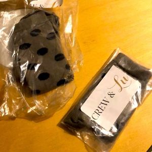 Small shop Crew & Lu polka dot knee high socks